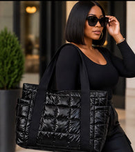 Load image into Gallery viewer, Statement Quilted Tote Bag