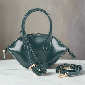 Patent Leather Top Handle
