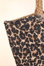 Load image into Gallery viewer, Handmade Leopard Print Tote Bag