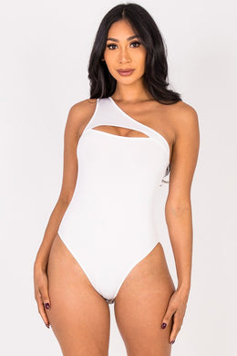 One Shoulder Cut Out Bodysuit