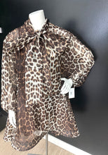 Load image into Gallery viewer, Leopard NeckTie Dress