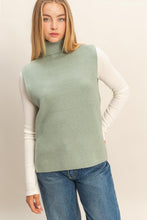 Load image into Gallery viewer, Sage Sleeveless Turtleneck