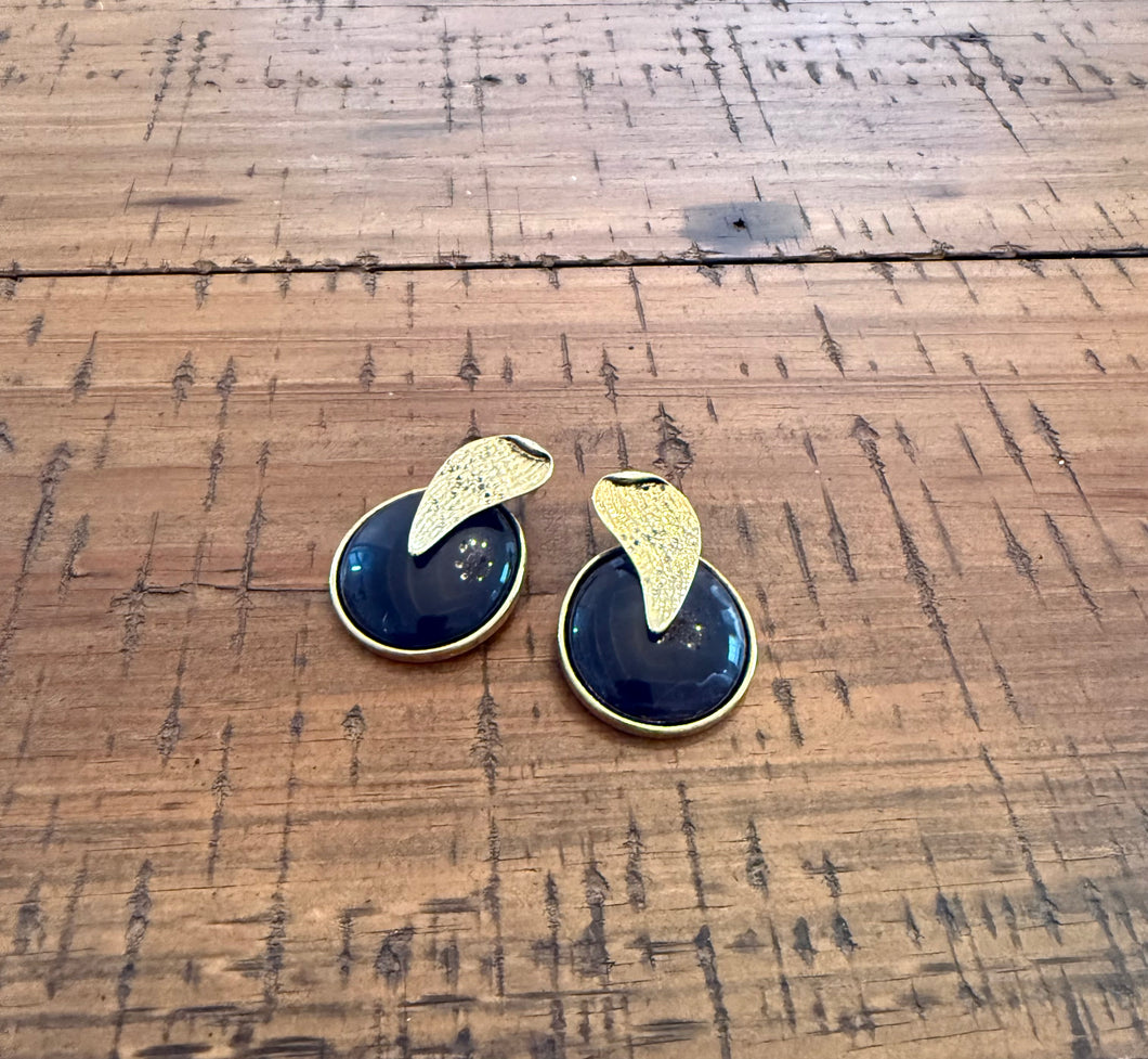 Stone Leaf Earrings