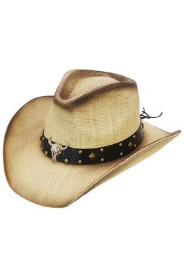 Bronze Studded Western Hat