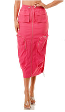 Load image into Gallery viewer, All Curves Cargo Skirt