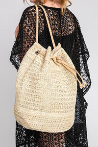 Straw backpack