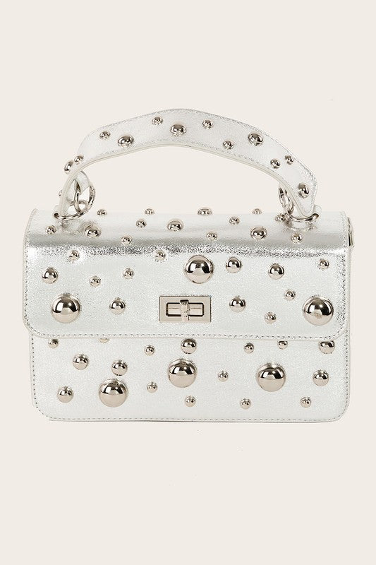 Gold Studded Handbag