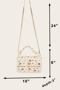 Gold Studded Handbag