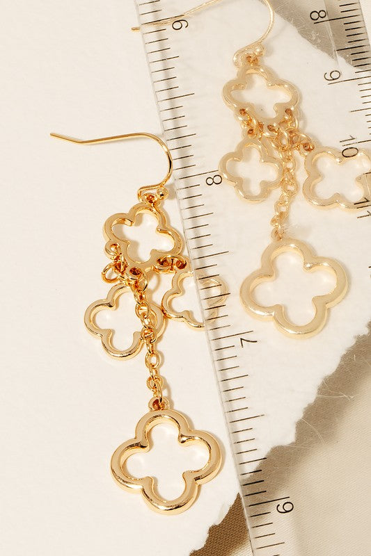 Metallic Clover Charm Dangle