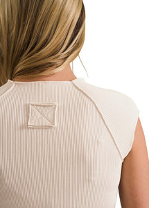 White Seamless Crop Top