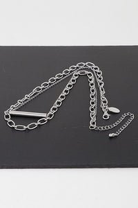 Double Bar Chain Necklace