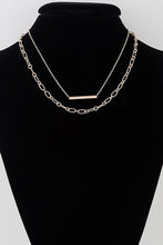 Load image into Gallery viewer, Double Bar Chain Necklace