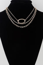 Load image into Gallery viewer, Triple Oval Layered Necklaces