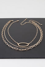 Load image into Gallery viewer, Triple Oval Layered Necklaces