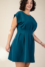 Load image into Gallery viewer, Curvy Mini Pleated Dress