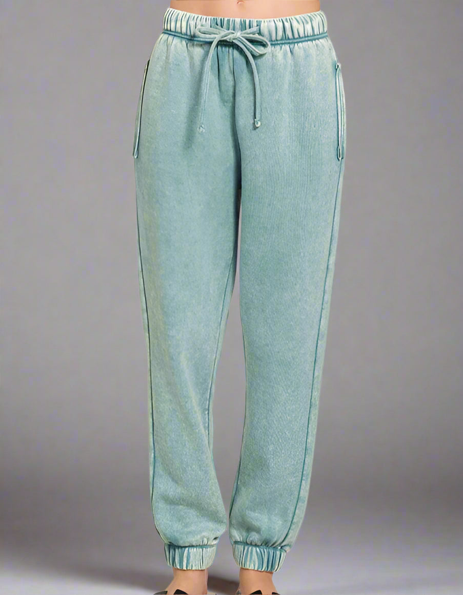 Acid Wash Fleece Sweatpants