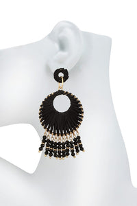 Raffia Tassel Earrings