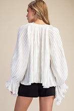 Load image into Gallery viewer, Pleated Full Ruffles Top