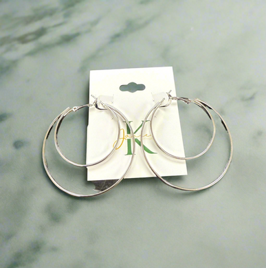 Plain Dbl Circle Hoops