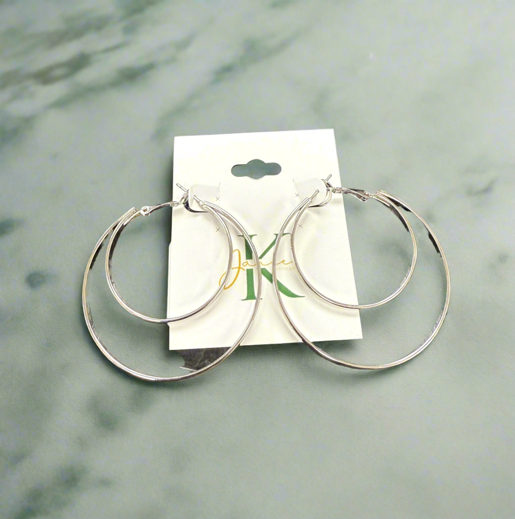 Plain Dbl Circle Hoops