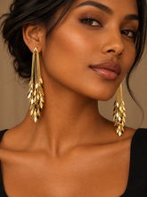 Load image into Gallery viewer, Golden Cascade Earrings