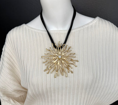 Short Black Strand Necklace