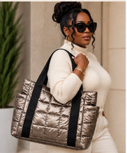 Load image into Gallery viewer, Statement Quilted Tote Bag