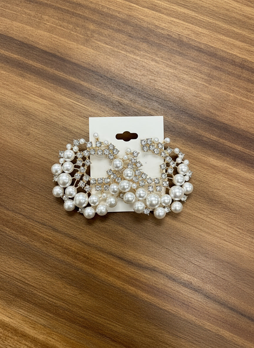 Pearl Embellishment Earrings