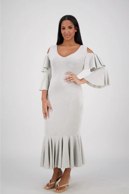 Shimmer Cold Shoulder Dress