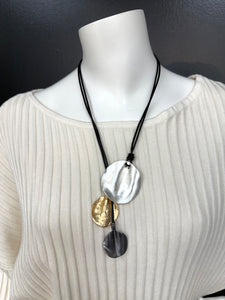 Short Black Strand Necklace