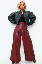 Load image into Gallery viewer, Serving Looks Faux Leather Jacket