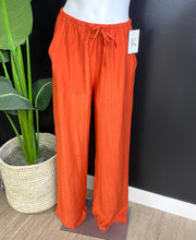 Load image into Gallery viewer, Linen Blend Palazzo Pants