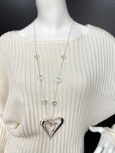 Load image into Gallery viewer, Double Heart Statement Necklace