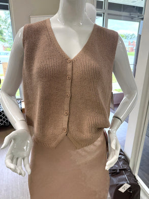 Sleeveless Knit Vest