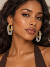 Load image into Gallery viewer, Best of Both Huggie Earrings