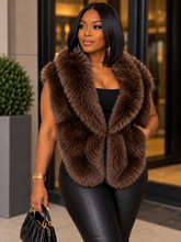 Load image into Gallery viewer, Luxe Intentions Faux Fur Shrug