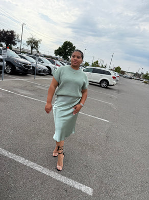 Ms. Lena Satin Skirt