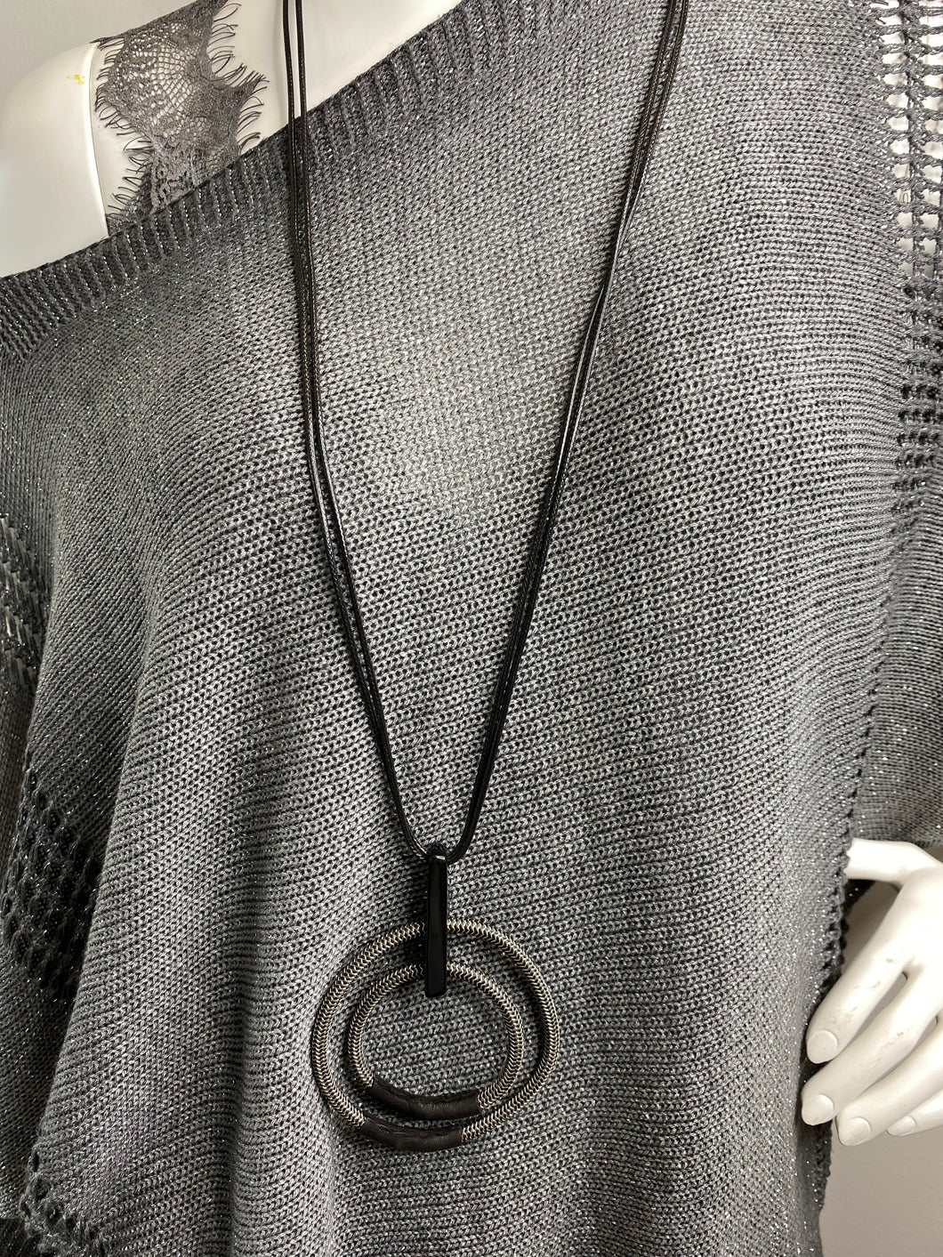 Leather necklace