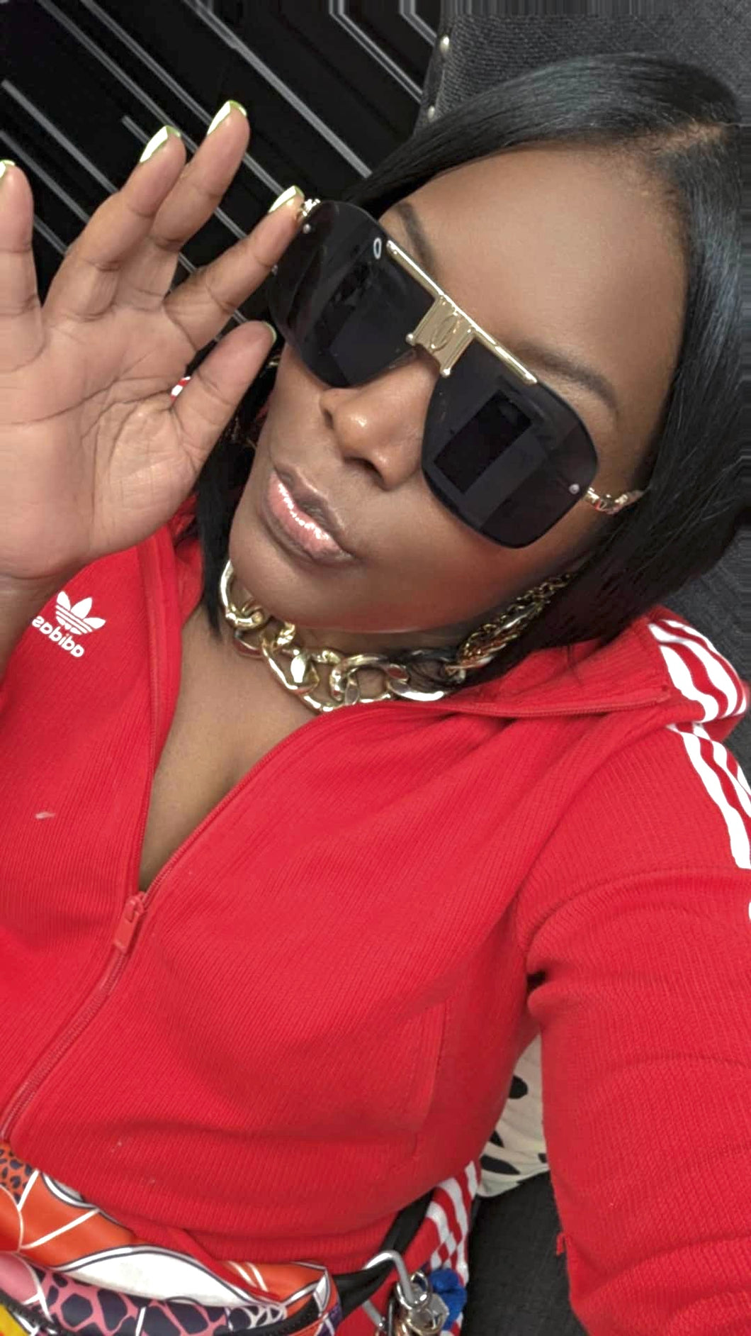 Temple Gradient Shield Sunglasses