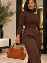 Load image into Gallery viewer, Touched Suede Knotted Handbag