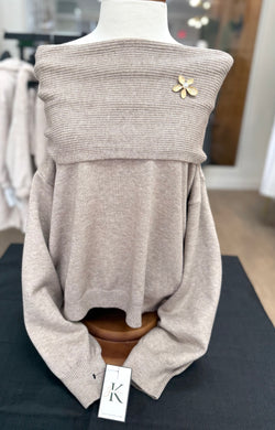 Classy Cow Neck Sweater