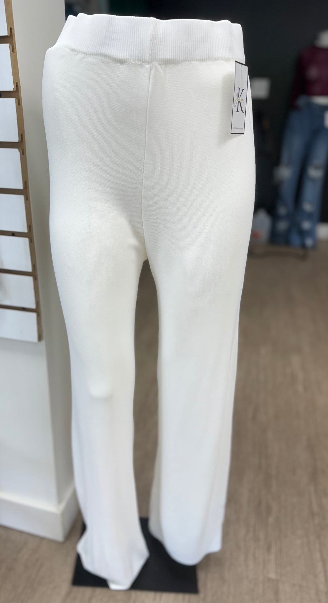 Wide Leg Thin Knit Bottoms