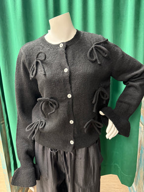 Black Bow Sweater/Cardigan