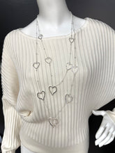 Load image into Gallery viewer, Double Heart Statement Necklace