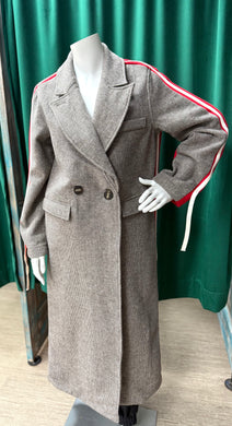 Red Combo Trench Coat