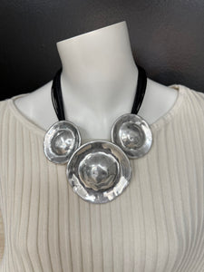 Short Black Strand Necklace