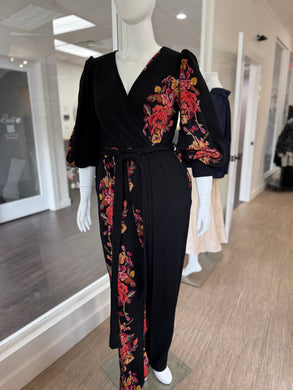 Black Floral Jumpsuit