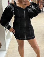 Load image into Gallery viewer, Black Canvas Dress