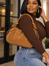 Load image into Gallery viewer, Touched Suede Knotted Handbag