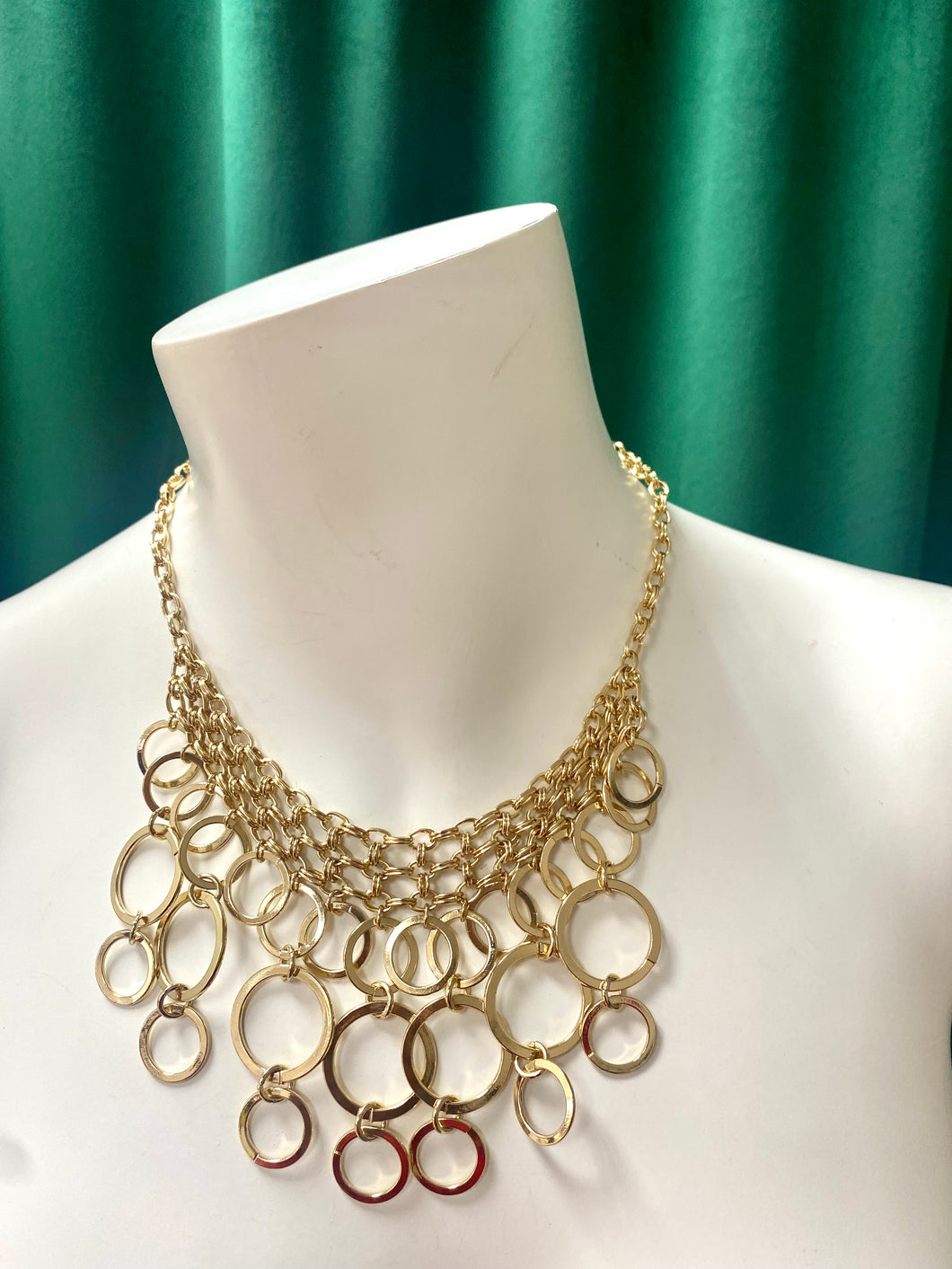 Gold Multi Circle Necklace